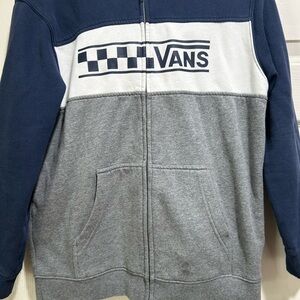Vans Navy and Charcoal Hoodie
